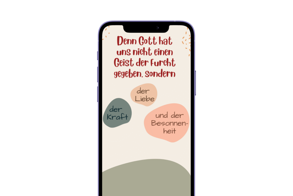 Smartphone mit Statusmeldung