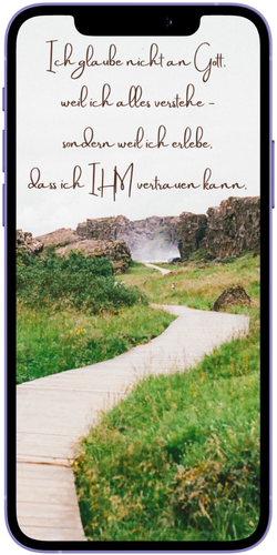 Smartphone mit Statusbild