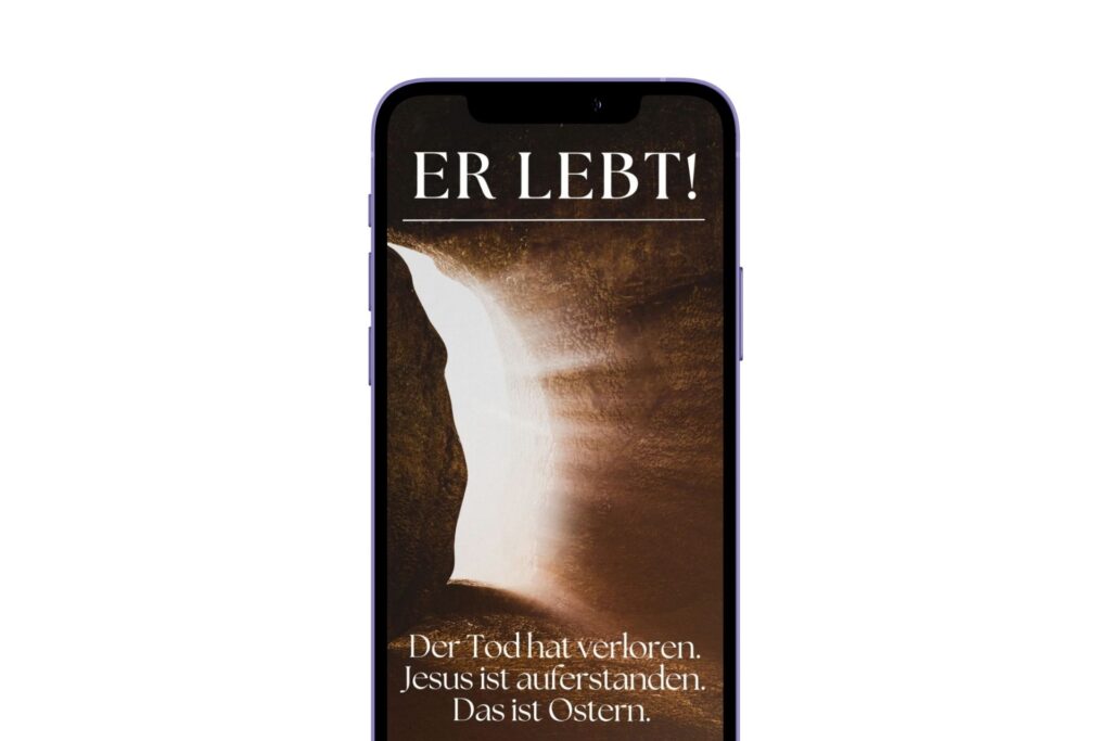 Smartphone mit Statusmeldung