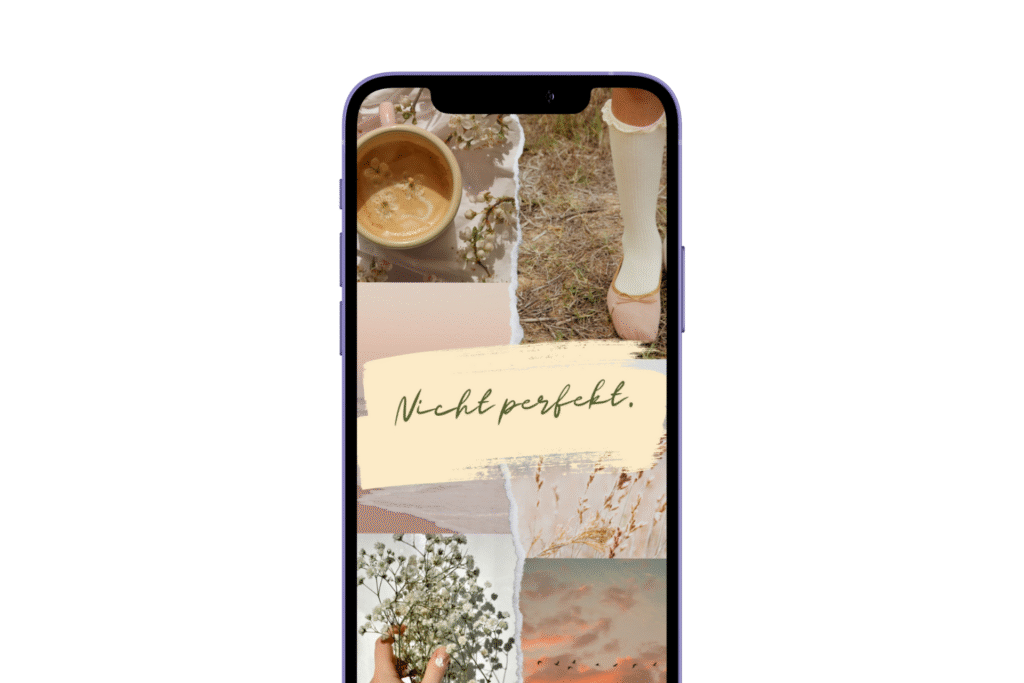 Smartphone mit Statusmeldung