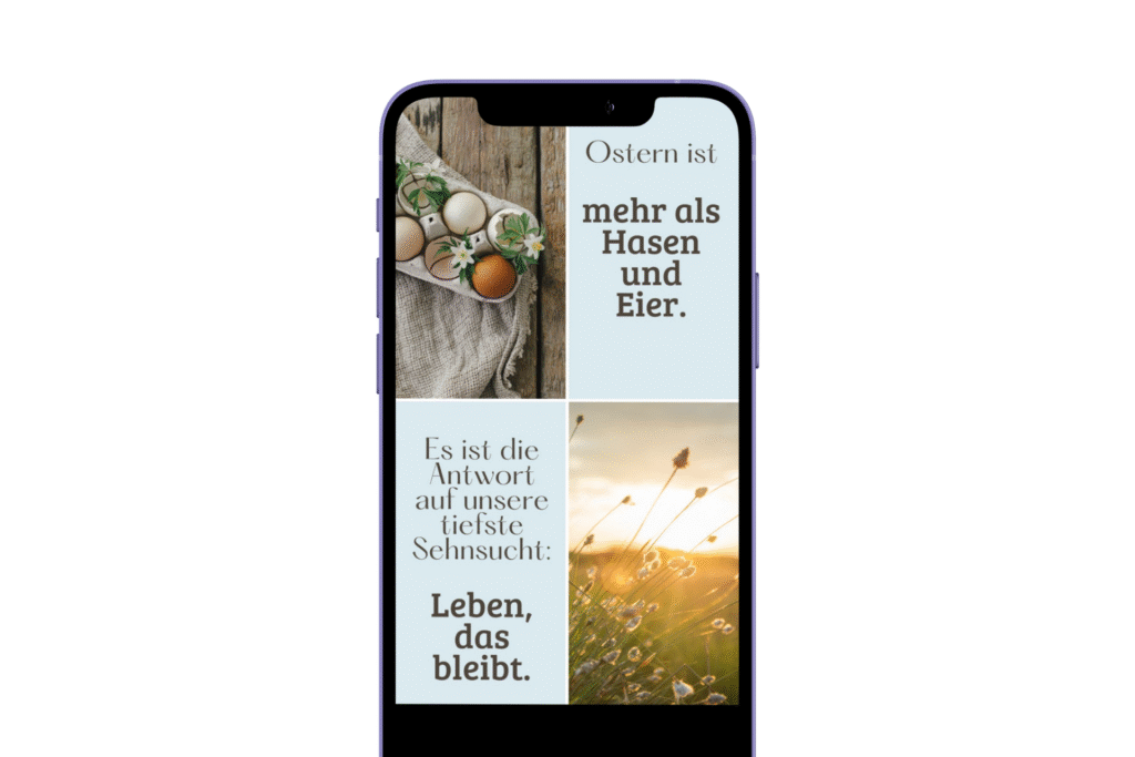 smartphone mit statusmeldung