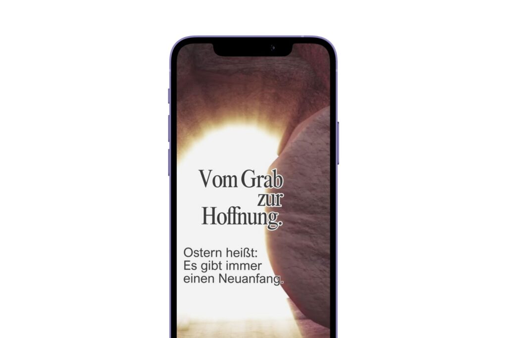 Smartphone mit Statusmeldung