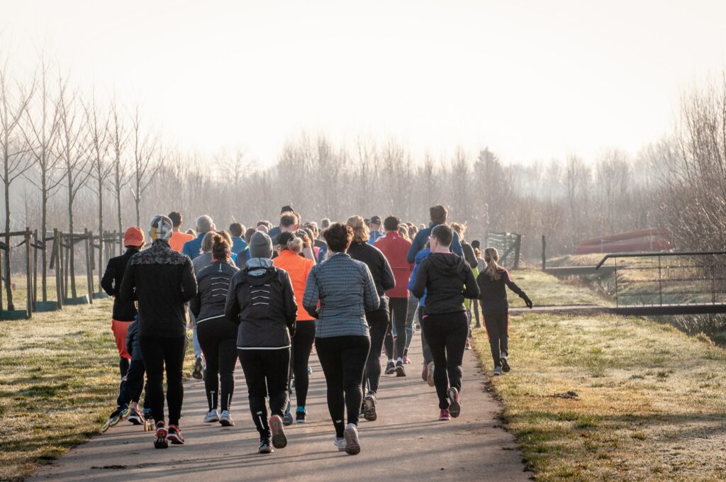 Menschen beim Joggen