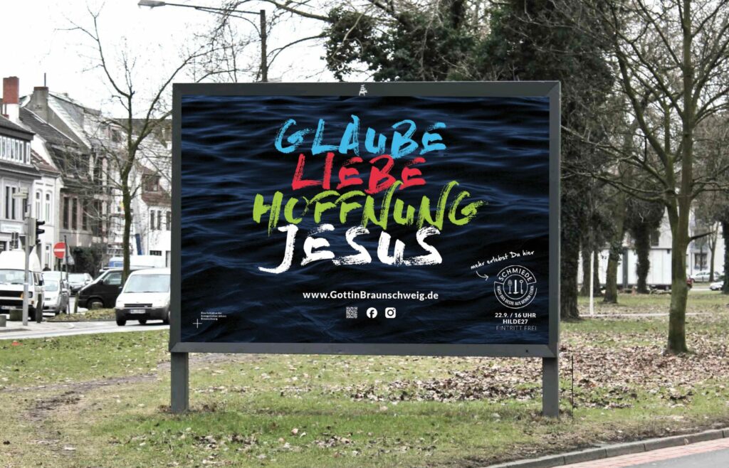 Plakat von "Gott in Braunschweig"