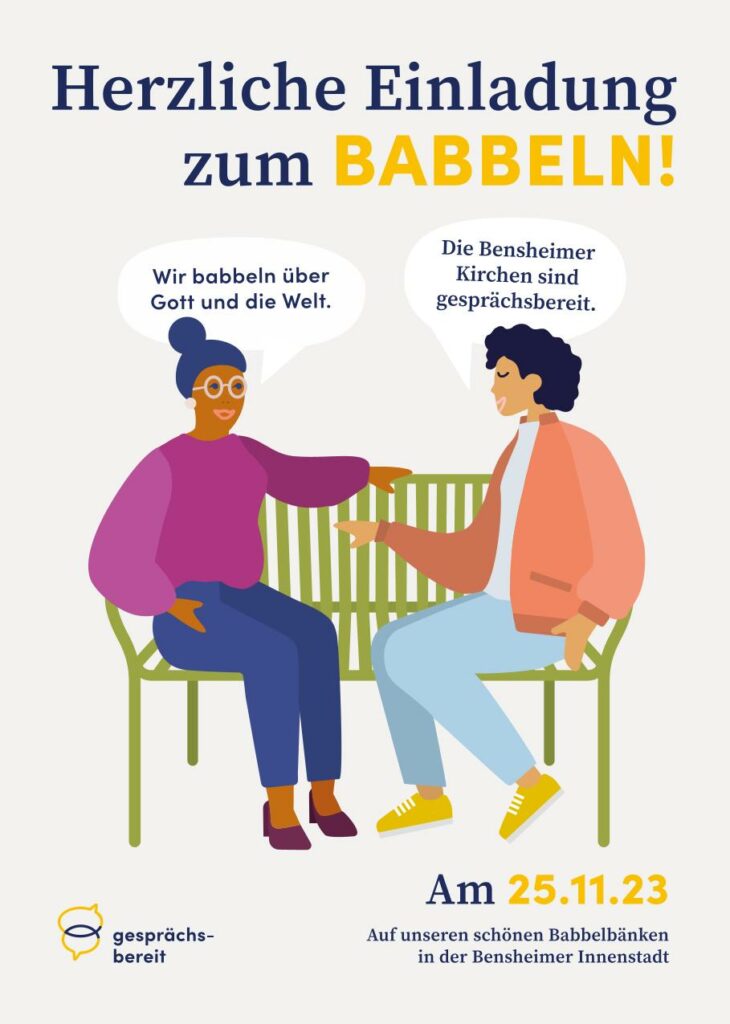 Babbelbank Plakat