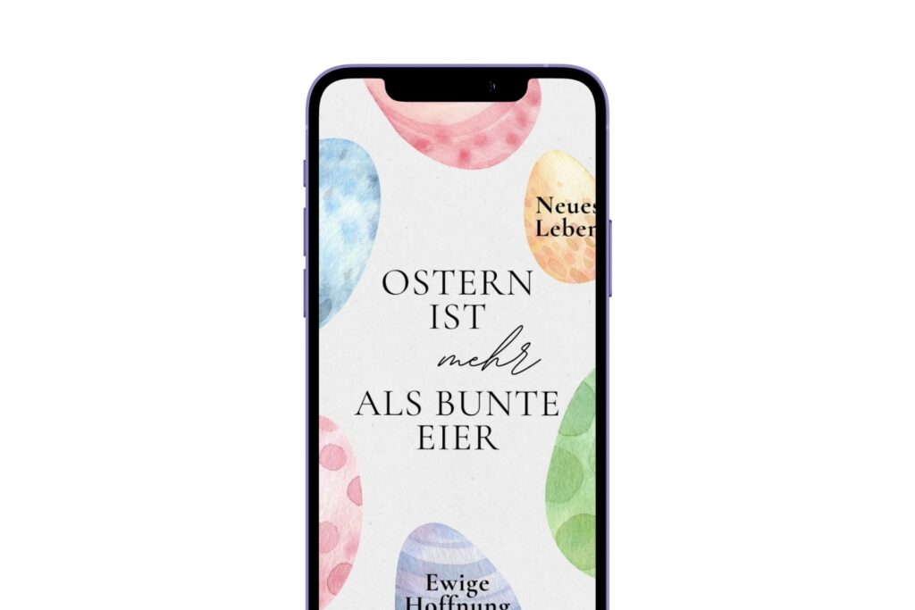Smartphone mit Statusmeldung