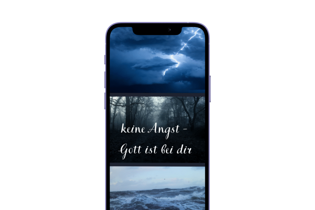 Smartphone mit Statusmeldung