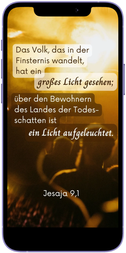 Smartphone mit Statusbild