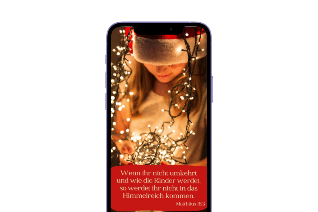 Kind mit Licherkette