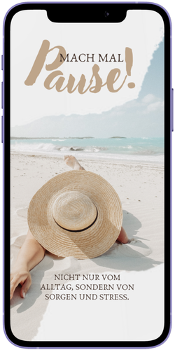 Smartphone mit Statusbild